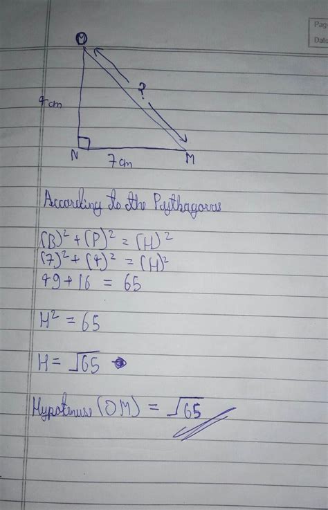 Draw and send me fast.Construct a right angle triangle MNO right angled ...