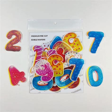 0-9 Numbers Wafer (20 Pcs)