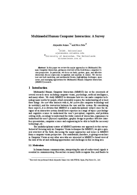 Multimodal Interaction 的图像结果
