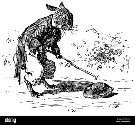 HARRIS: UNCLE REMUS, 1895. /nBrer Rabbit. Pen-and-ink drawing by Arthur ...