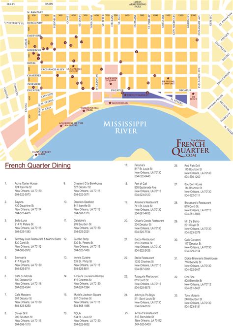 Map Of Streets In French Quarter New Orleans La at Sybil Downing blog