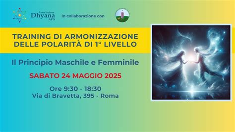 Training di Armonizzazione delle Polarità di 1° Livello, Via di ...