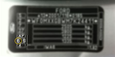 Image result for Ford Paint Code Location