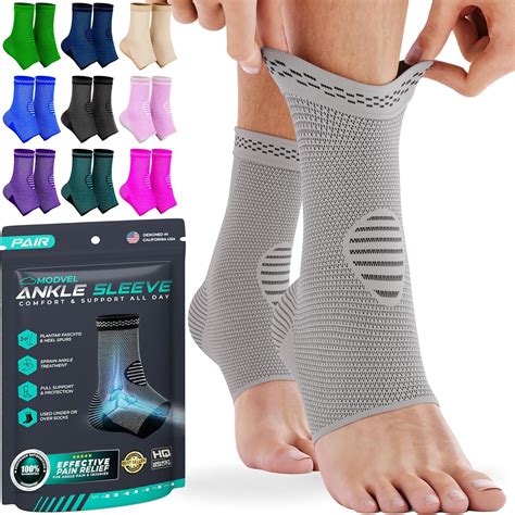 MODVEL 2-Pack Ankle Brace for Men and Women, Sprained Ankle Brace for ...