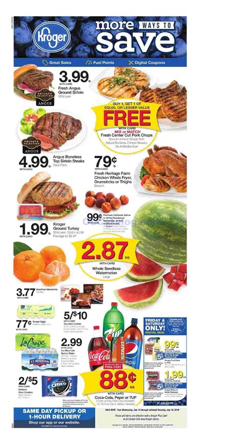 Kroger Weekly Ad July 10 – 16, 2019. Check Latest Kroger Weekly ad ...
