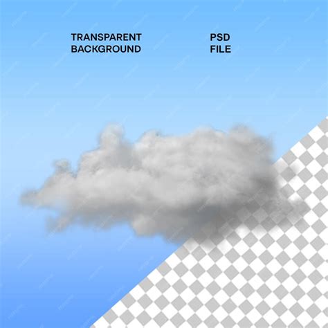 Nuages de superposition 3D réalistes isolés sur un fond transparent ...