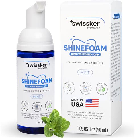 Amazon.com: Swissker by Swissklip ShineFoam | Teeth Whitening Foam ...