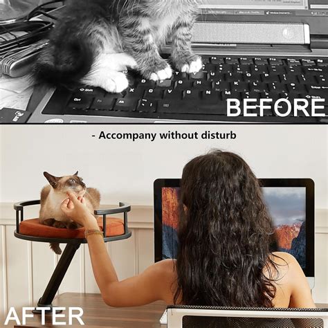 JuoPool Cat Desk Bed - Desktop Attachment Cat Perch for Home India | Ubuy