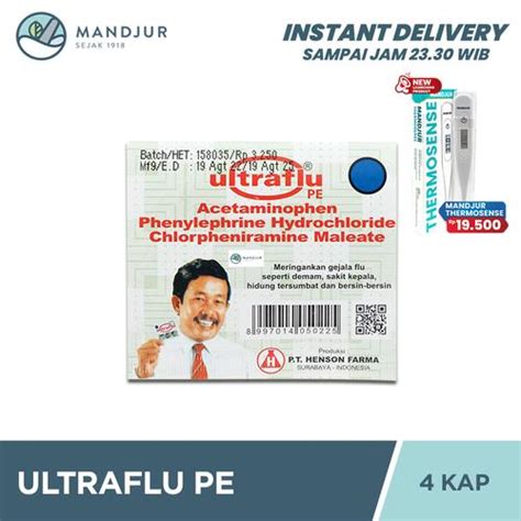 Jual Ultraflu PE 4 Tablet - Obat Flu Demam dan Sakit Kepala - Jakarta ...