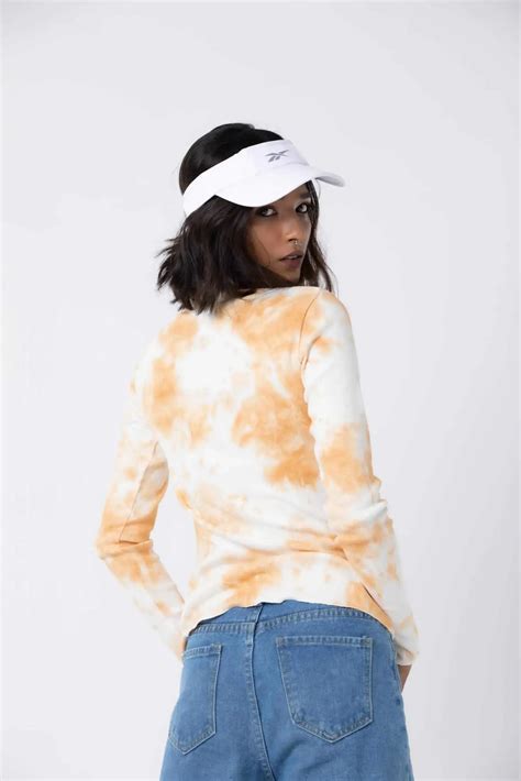 Long Sleeve Tie-Dye Women's Top by Purple Potato | Daffodil Top (Mango ...