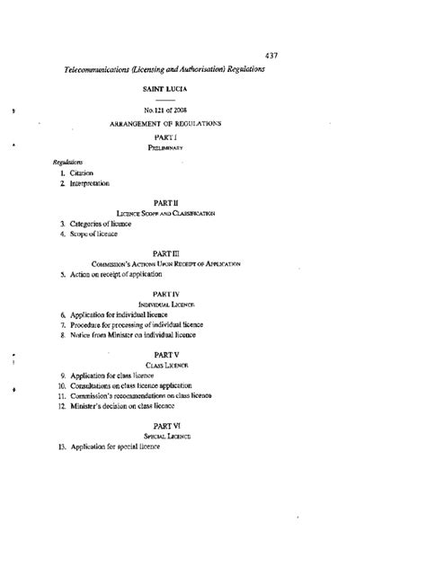 Fillable Online Telecommunications (Licensing and Authorization ...
