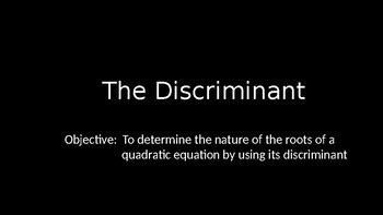 Discriminant Lesson 的图像结果