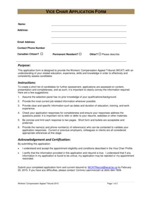 Fillable Online Application Form PDF - Workers' Compensation Appeal ...
