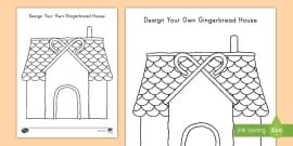 Gingerbread House Paper Model