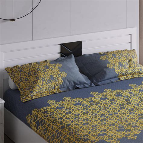 Buy Everyday Essentials 3Pcs Printed Queen Bedsheet Set from Home ...