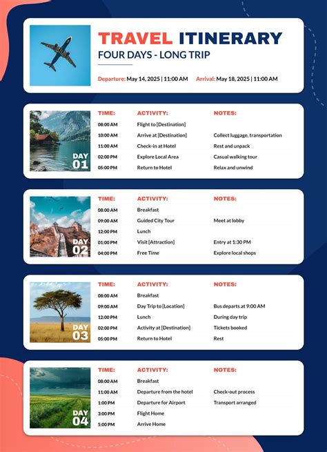 Best 12 Travel Itinerary Template Travel Planner Printable Travel Guide ...