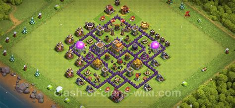 Best Anti 2 Stars Base TH7 with Link 2025 - Town Hall Level 7 Base Copy ...