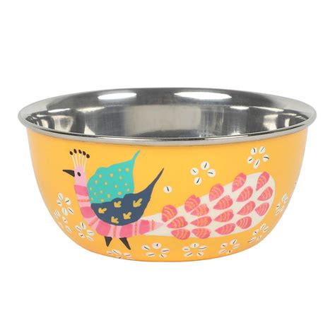 Buy Chumbak Stainless Steel Modern Peacock Party Steel Bowl - 1 Piece ...