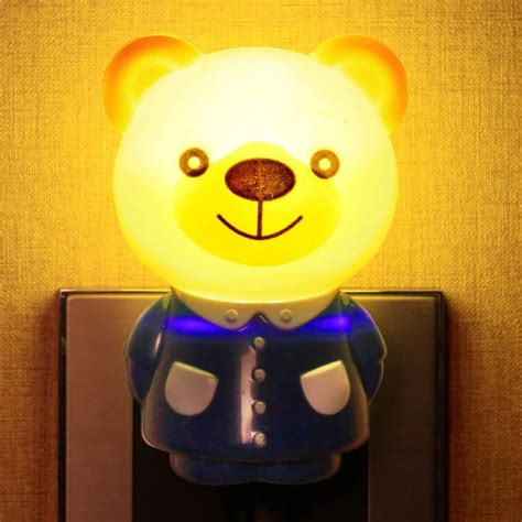 WORA Night Lamps Teddy Bear Cartoon Cute Kids Room Creative Light ...