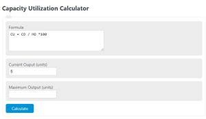 Capacity utilization Measurement and Calculation 的图像结果