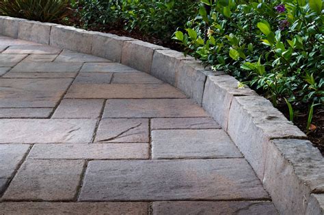 Standard concrete paver patio and walkway