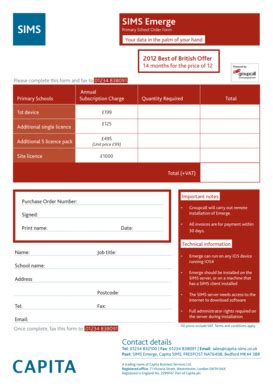 Fillable Online Primary - Capita SIMS Fax Email Print - pdfFiller