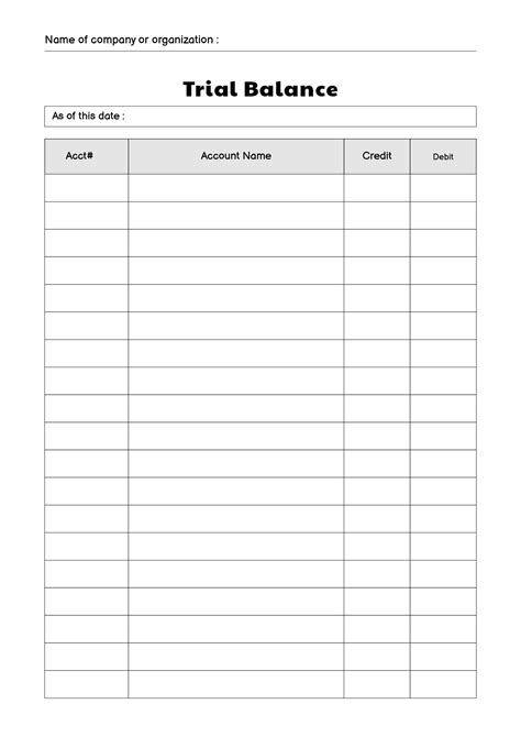 14 Accounting Trial Balance Worksheet Template - Free PDF at worksheeto.com