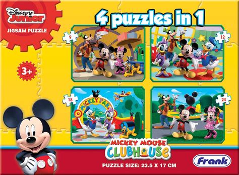 Buy Frank Disney Mickey Mouse Clubhouse 4 in 1 Jigsaw Puzzles Online at ...