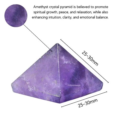 Amethyst Pyramid - Premium Crystal Pyramids - Crystal Heaven