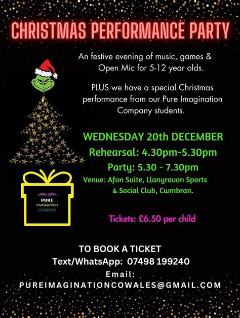 Pure Imagination Company Annual Christmas Party, Llanyravon Social ...