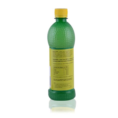 Lemon juice concentrate