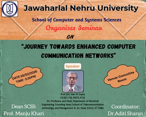 SC&SS organises a seminar on "Journey towards Enhanced Computer ...