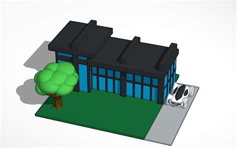 3D design Italian Restaurant house - Tinkercad
