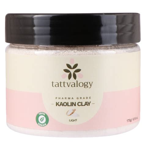Tattvalogy Natural Kaolin Clay: Detoxify & Brighten Skin, Reduce Oil ...