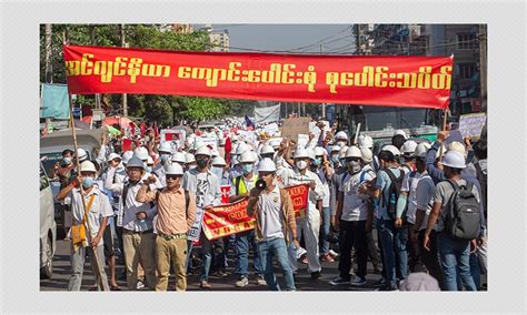 Myanmar Coup: Thousands Take To The Streets Of Yangon Against Military Coup