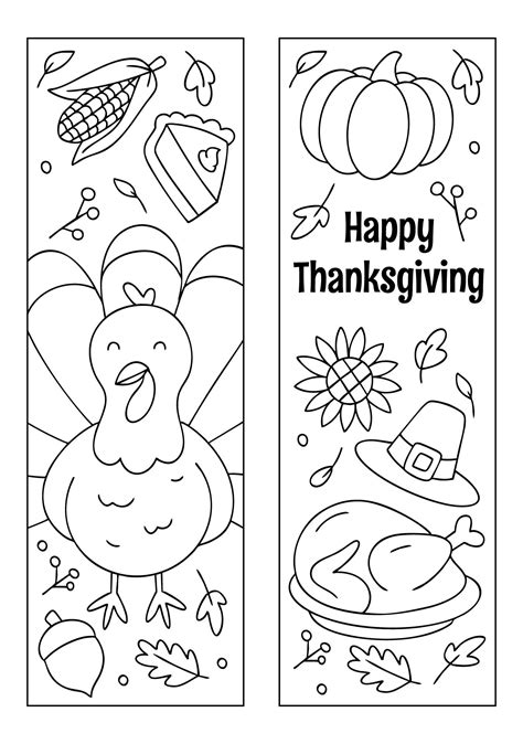 Free Printable Thanksgiving Bookmarks