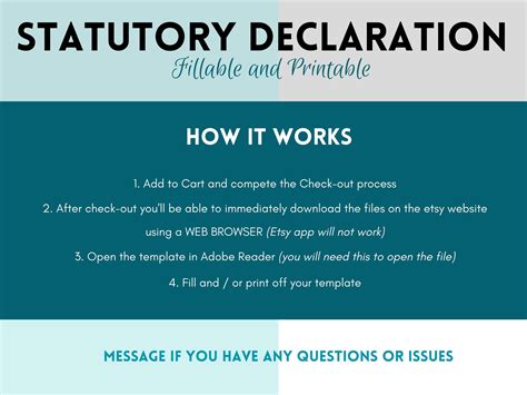 Image result for Statutory declaration Examples