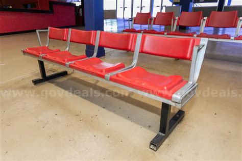Pimlico Red Chair (4) Seating (2) Rows | GovDeals