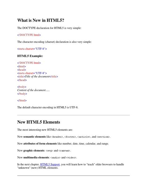Image result for HTML5 New Features
