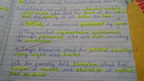 what did liberal nationalism stand for middle class people and traders ...