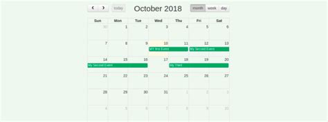 Codeigniter Fullcalendar Example