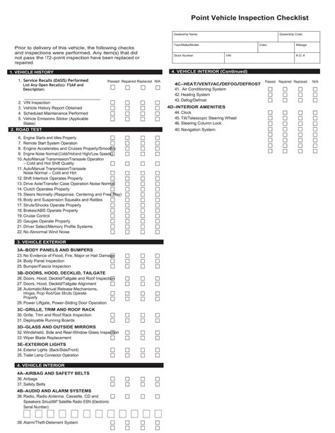 Mo Vehicle Inspection Checklist at Lucille Stone blog
