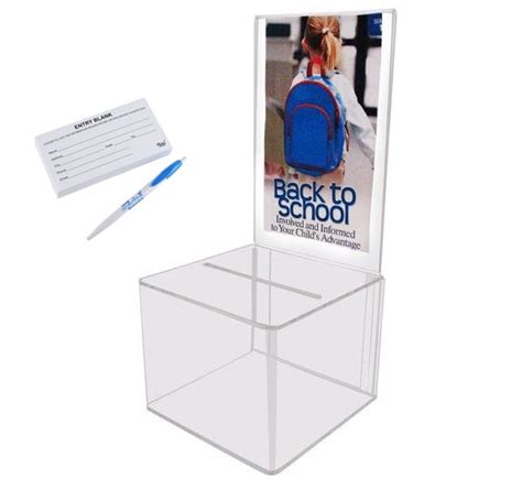 Buy MCB Clear Acrylic Display Suggestion And Donation Box with 1000 ...