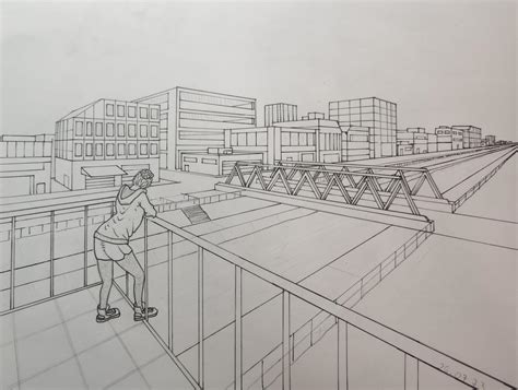 Image result for One Point Perspective Drawing Simple