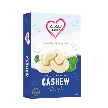 Healthy Shotz Roasted and Salted Cashew 320 (250gm) – Healthyshotz