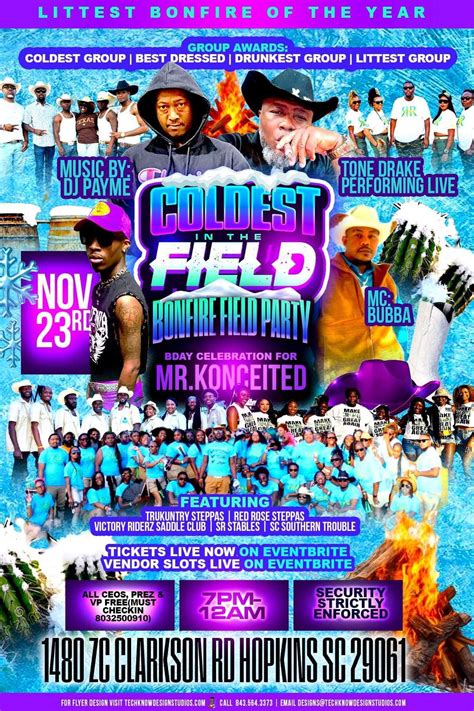 COLDEST IN THE FIELD BONFIRE, 1480 zc clarkson rd hopkins sc 29061, 23 ...