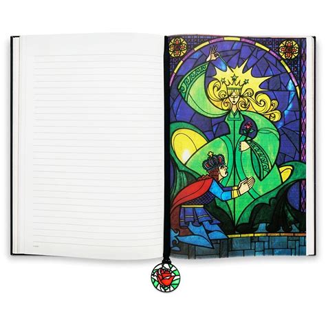 Disney Beauty and The Beast Stained Glass Window Replica Journal: Buy ...