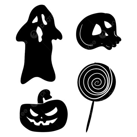 Transparent Halloween Clip Art Spooky Candy Skull Pumkin, Spooky, Candy ...