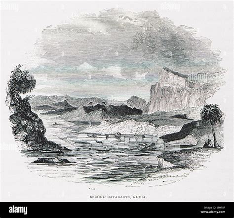 A 1843 work by Allan John H., exploring the Second Cataracts of the ...