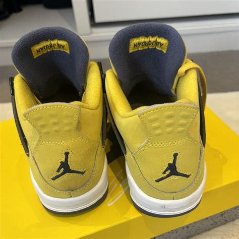 AIR JORDAN 4 RETRO LIGHTNING 2021, worn but would... - Depop
